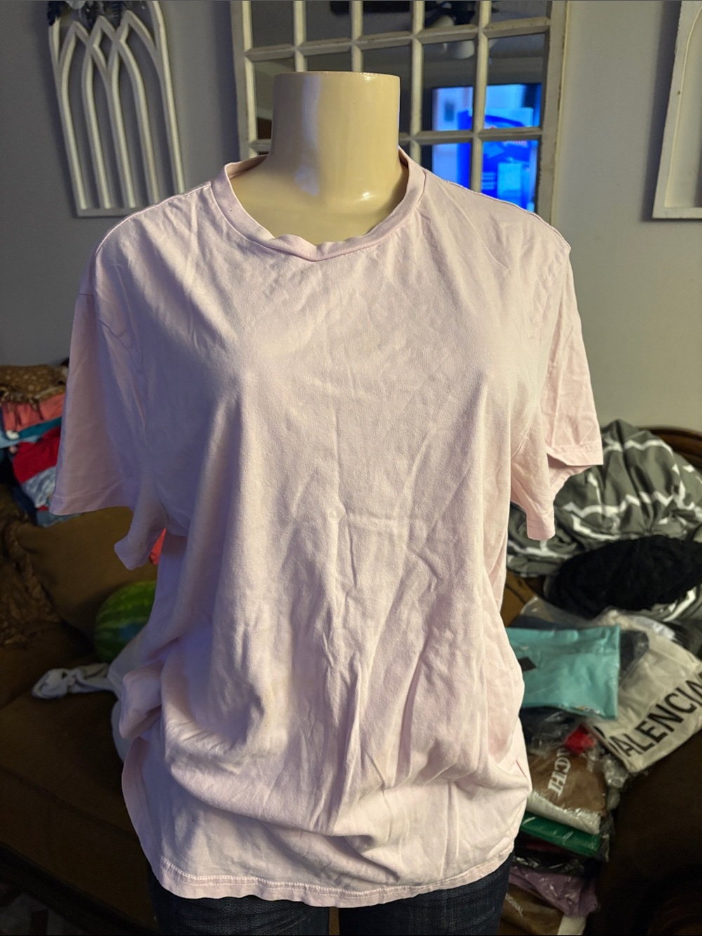 Classic Lightweight Crewneck Tee - Soft Light Pink